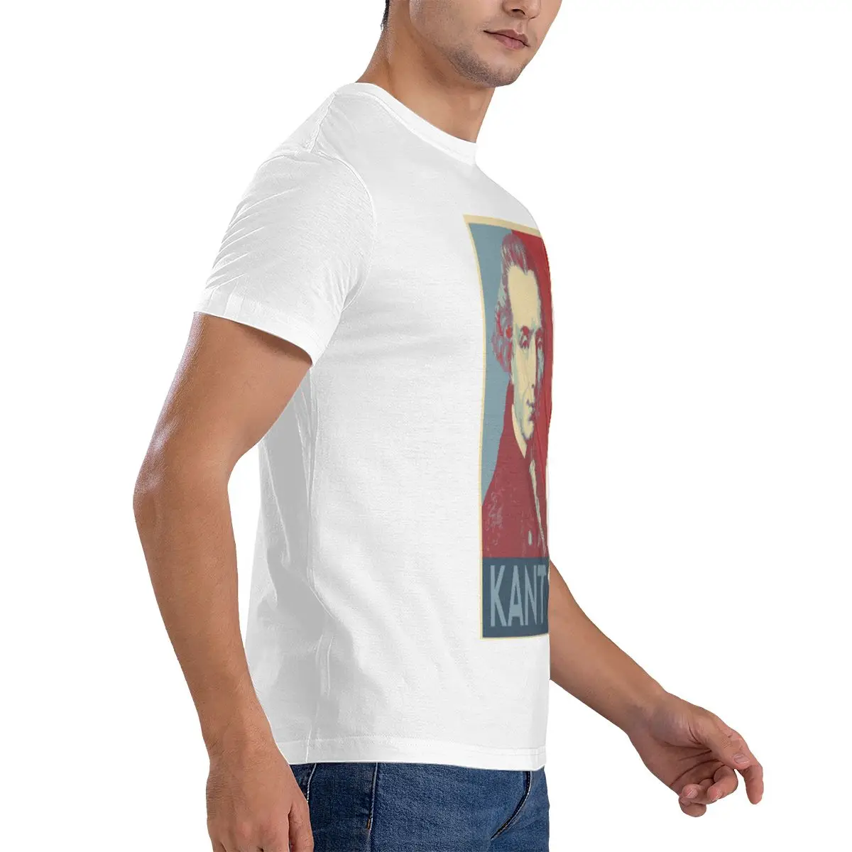 Фото Immanuel Kant Hope Poster Outing Tee Summer Staple Мужская базовая футболка с короткими рукавами №3