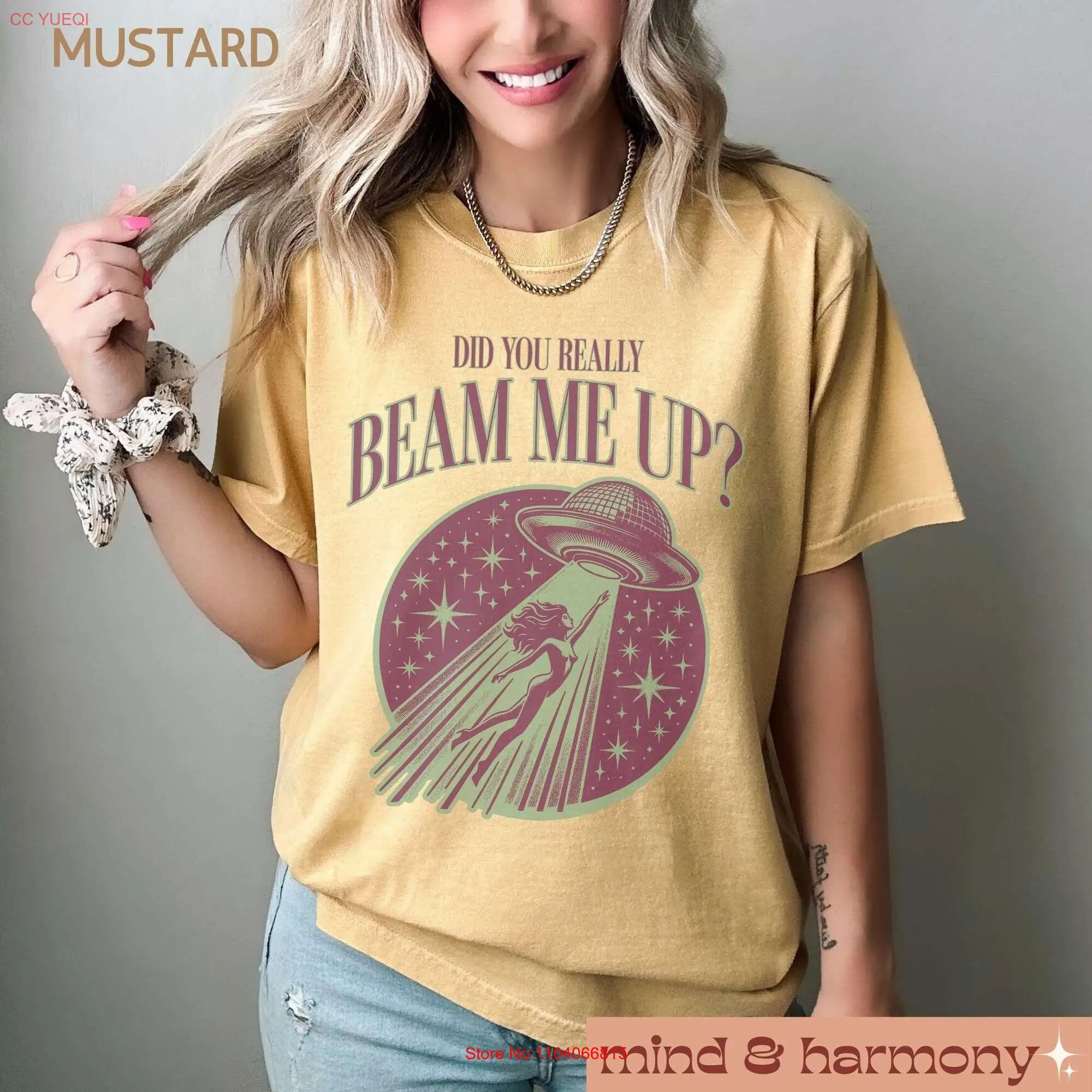 Удобная цветная футболка Beam Me Up, Свифт Фан НЛО, мученый тур, Мерч, поэт, музыкальный отдел, инопланетянин, новый альбом, концерт