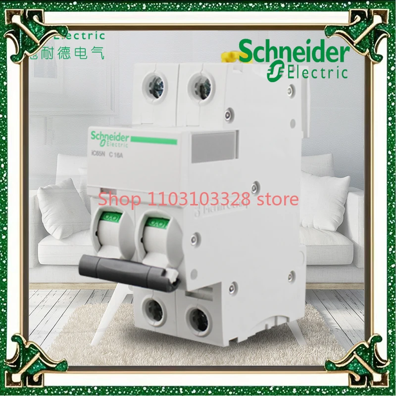 Миниатюрные автоматические выключатели Acti серии 9 Ic65n 2P C Тип C1 C2 C4 C6 C10 C16 C20 C25 C32 C40 C50 C63A Бытовой воздушный выключатель 6KA