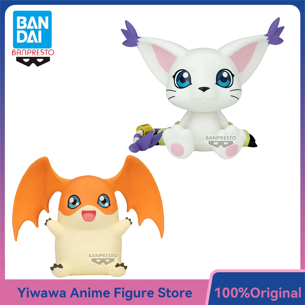 Banpresto Digimon Adventure Tailmon Patamon Аниме Фигурка Sofvimates Series Kawaii Кукла Коллекционная Модель Игрушки