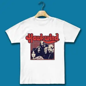 Фото Ретро-футболка унисекс с рисунком Hawkwind Band №4