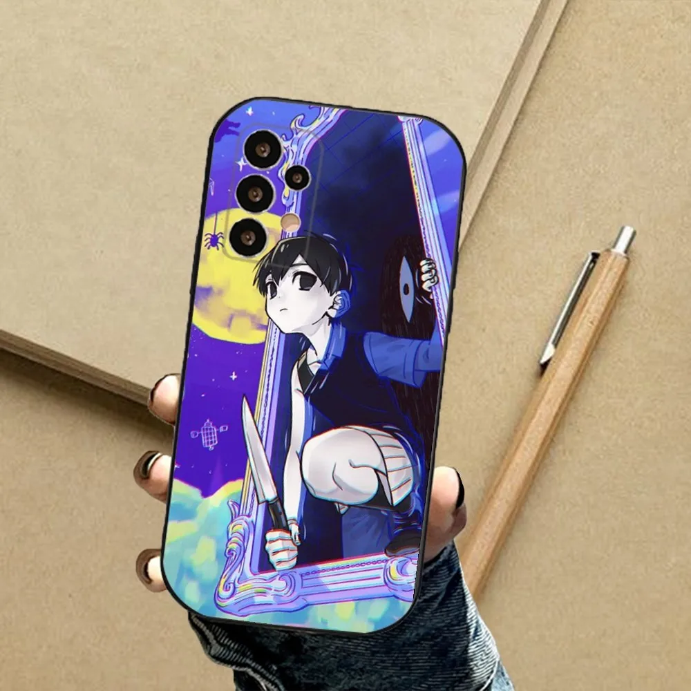 Фото Чехол для телефона Omori Game Fanart для Samsung S24,23,23,22,30,21,10,9, Note20 Ultra,Lite, Ultra,5G, Plus,FE, черный мягкий чехол №3