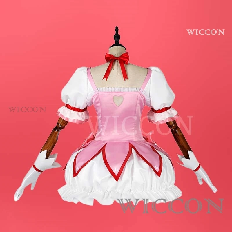 Фото Puella Magi Kaname Madoka Косплей боевой костюм парик аниме Madoka Magica Хэллоуин искусственная одежда для женщин №3
