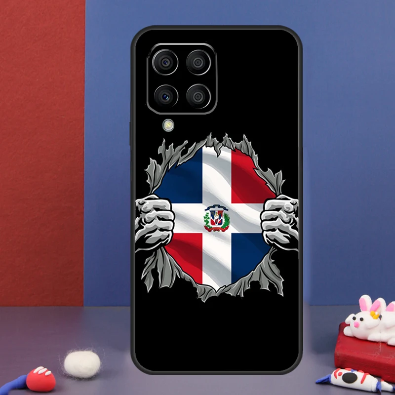 Фото Чехол с флагом Доминиканской Республики для Samsung Galaxy M20 M31s M30s M13 M23 M33 M53 M21 M51 M14 M34 M54 M12 M32 M52, чехол №4