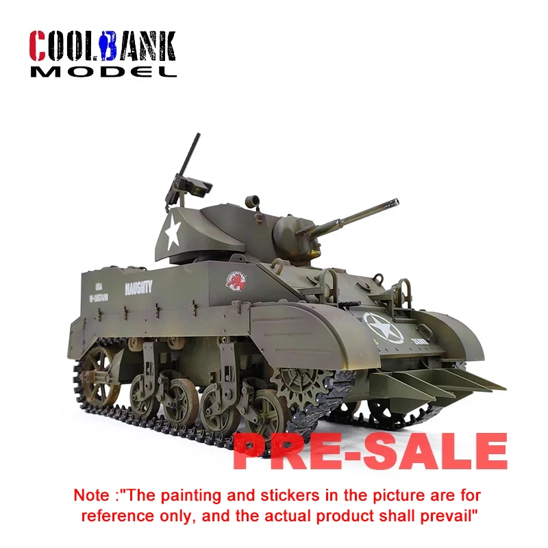 Фото Радиоуправляемый Танк COOLBANK 1/16, масштаб 2,4 ГГц M5A1, модель Стюарта, стиль США, со звуком и фотографией для взрослых мальчиков №1