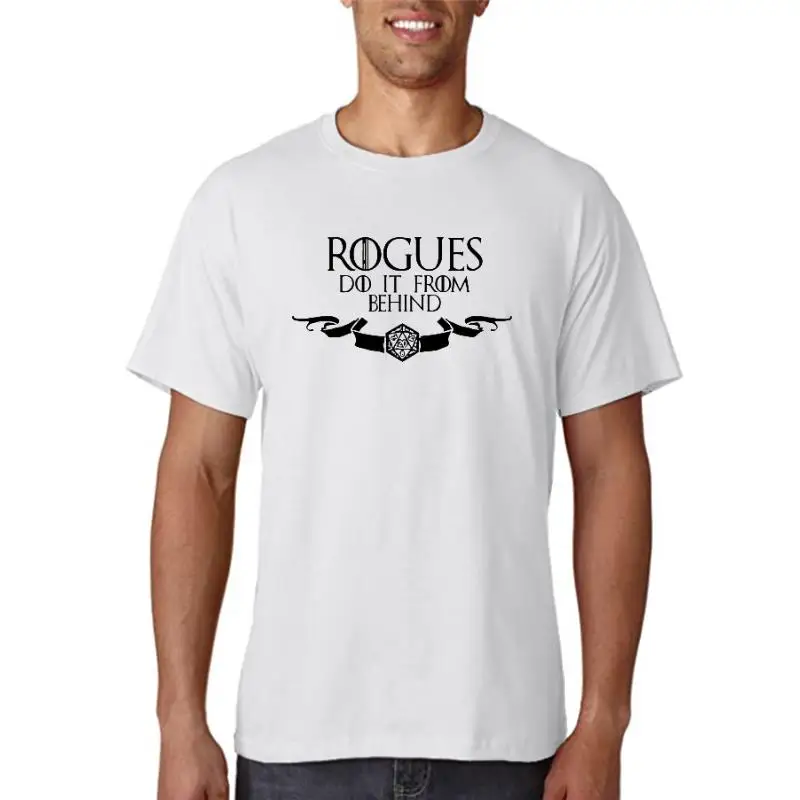 Название: Футболка с коротким рукавом Fashion Rogues Do It From Behind Футболка. Настольная настольная игра Rpg.