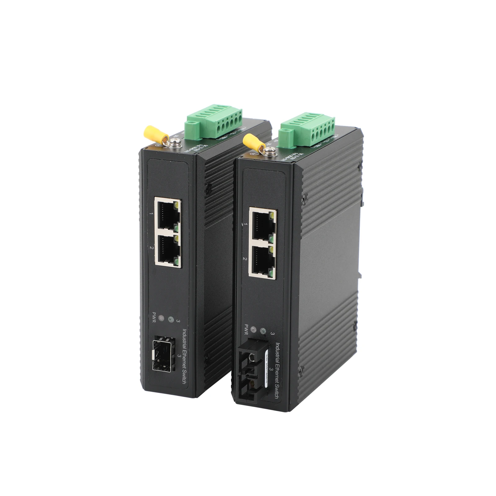 Фото Промышленный коммутатор POE 100 м/1000 м, 1 оптический 2 порта POE, одномодовый двухволоконный интерфейс SC/SFP, трансивер №2