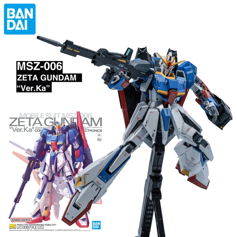 Bandai MG 1/100, мобильный костюм, женская модель, Gundam Ver.Ka, Сборная модель, коллекционная игрушка для взрослых, подарки