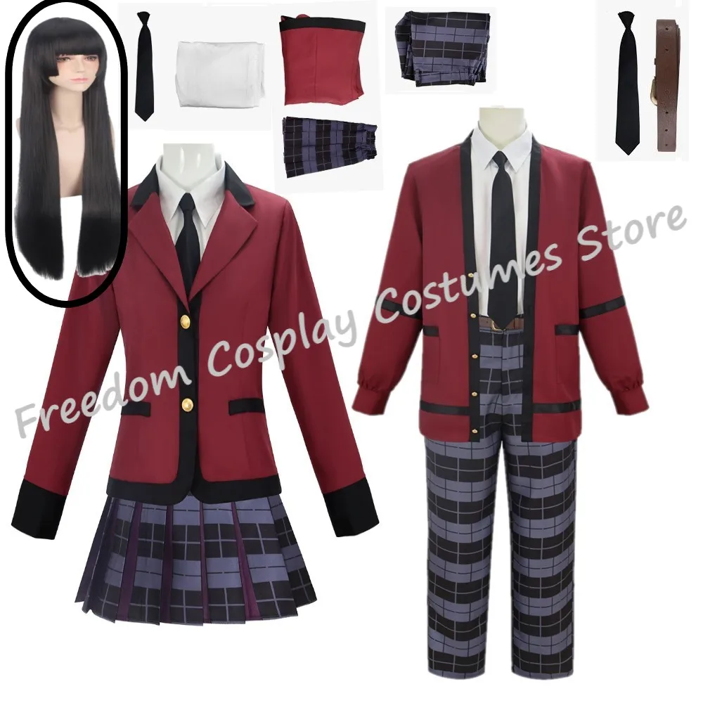 Аниме фильм Kakegurui Jabami Yumeko косплей костюм Ryota Suzui униформа костюмы на Хэллоуин для мужчин женщин jk школьная форма