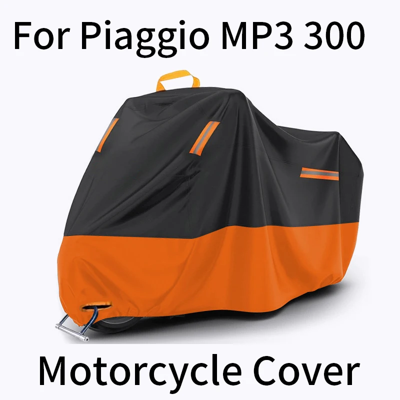 Для мотоцикла Piaggio MP3 300, водонепроницаемый уличный чехол, защита от любых погодных воздействий, УФ-дождевик, пыленепроницаемая, сверхпрочная ткань Оксфорд Аксессуары для мотоциклов