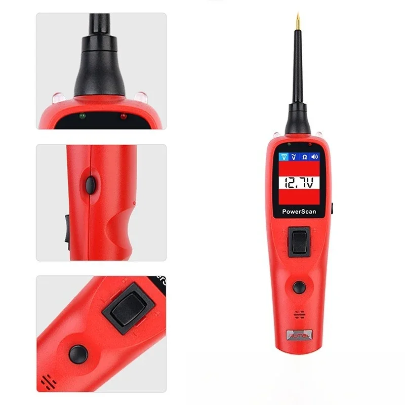 Фото TRD для поиска автомобилей, диагностические инструменты Autel PowerScan PS100 12 В 24 В, электрическая система, автоматический тестер цепей, мощный зонд BMS Sh №4