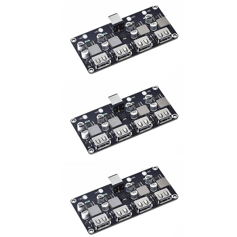 3X QC3.0 QC2.0 USB-плата быстрой зарядки 4 порта USB преобразователь постоянного тока в постоянный ток 12 В-30 В в постоянный ток 3-12 В модуль зарядки