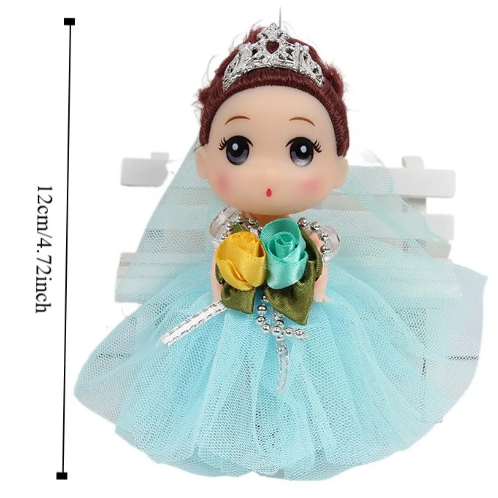12 см, кукла принцессы BJD с большими глазами, подвижная корейская кукла для макияжа, 12 см, кукла Bjd, сладкие густые волосы, свадебное платье, мини-девушка, игровой домик (art.: 3920d1d220c08) - 3920d1d220c08