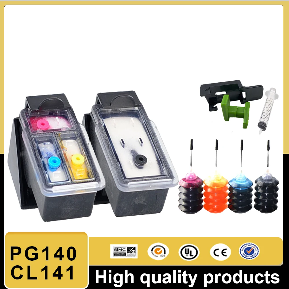 Совместимый картридж Vilaxh 140XL 141XL PG140 CL141 для принтера Canon PG-140 CL-141 PIXMA MG4110 MG3210 MG3510 MG474
