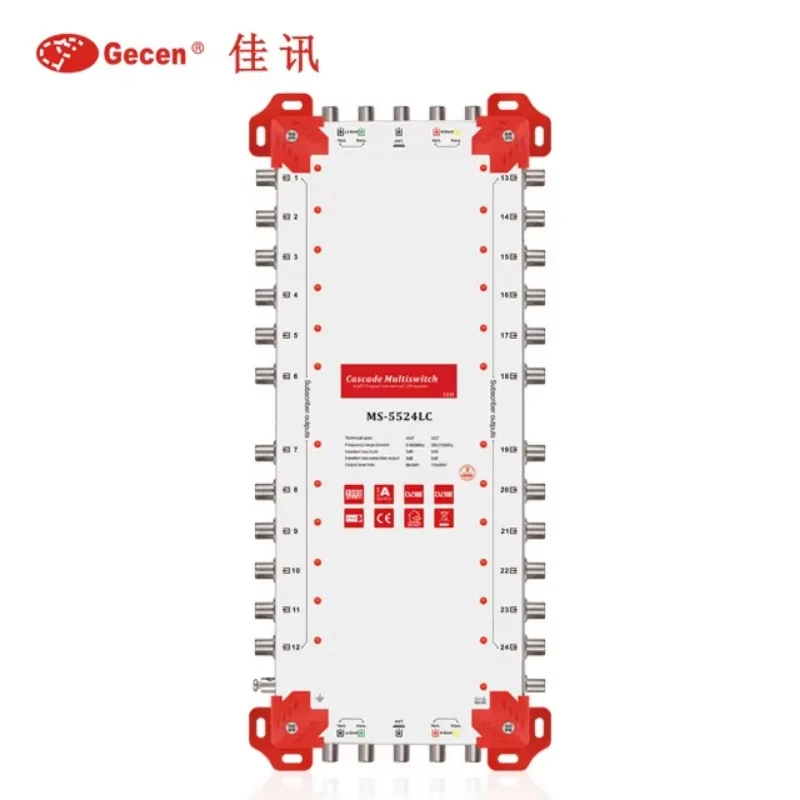 5 в 24 выхода спутникового мультипереключателя Diseqc 2,0 C и Ku Band Cascadae Satellite Multiswitch 5x5x24
