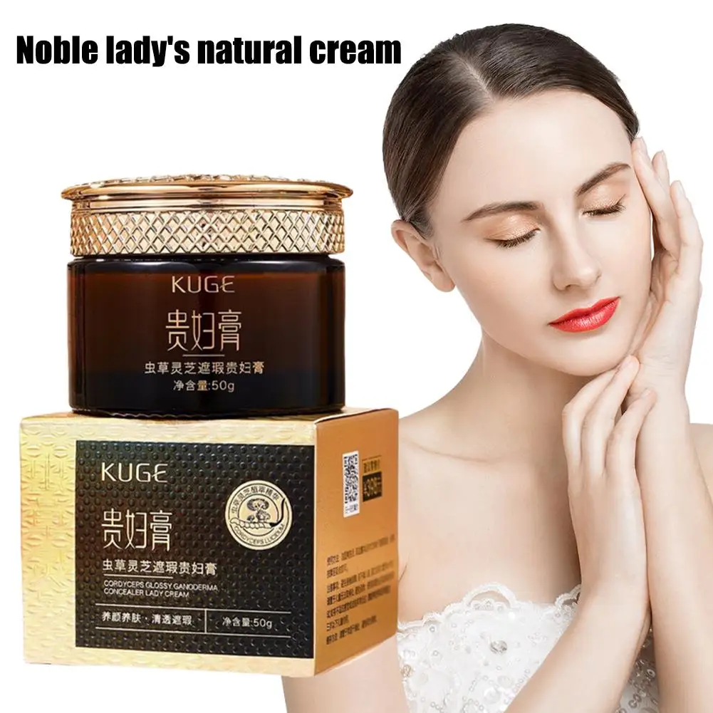 Фото Noble Lady Cream Fairy Lazy Repair Отбеливание кожи Увлажняющий натуральный крем для лица Кордицепс Ganoderma Lumin Cream L8D9 №2