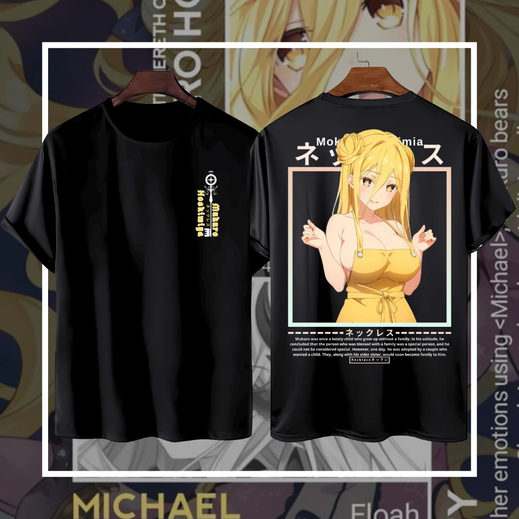 KRONE Kaos Anime MUKURO HOSHIMIYA Katun Premium 24s - футболка Baju Distro Date A Live Tohka Yatogami