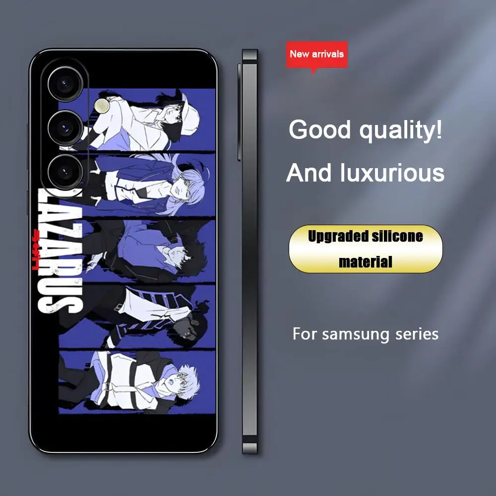 Фото Популярный крутой чехол для телефона LAZARUS с аниме для Samsung Galaxy S25 S24 S23 S22 S21 S20 Plus Ultra Note20, мягкий черный №3