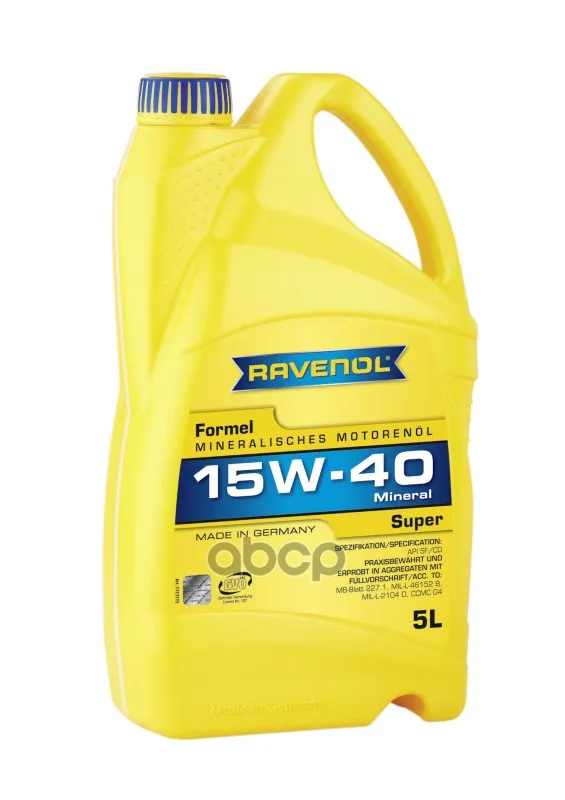 Ravenol Моторное Масло Ravenol Formel Super Sae 15w-40 Sf-Cd ( 5л) New