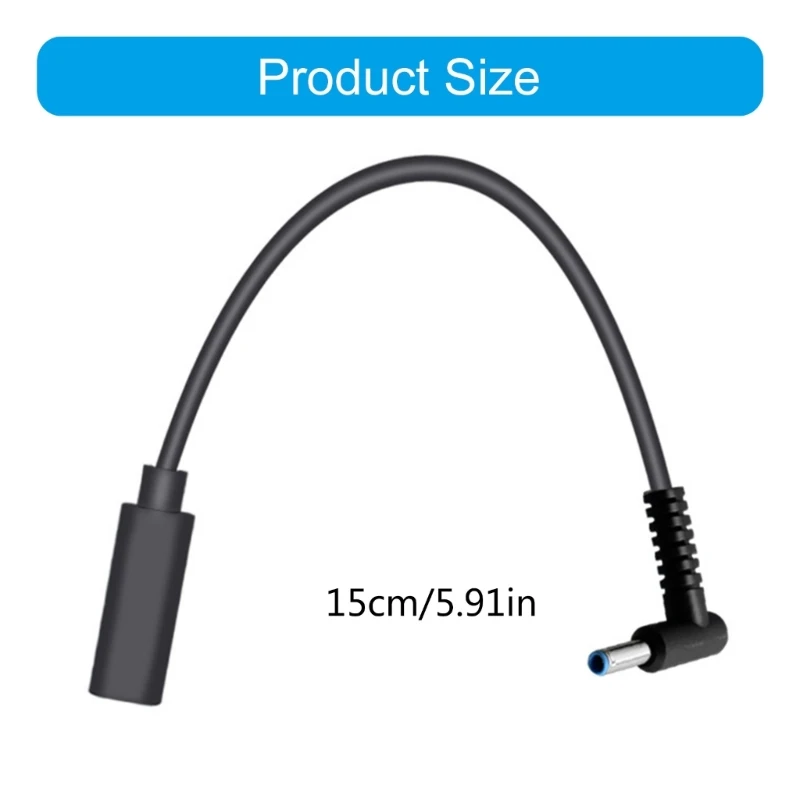 USB C с гнездом DC4,5x3,0 мм, наконечник 4,5 мм, 3,0 мм, кабель питания, шнур для ноутбука, 100 Вт (art.: 3920c893f01cf) - 3920c893f01cf