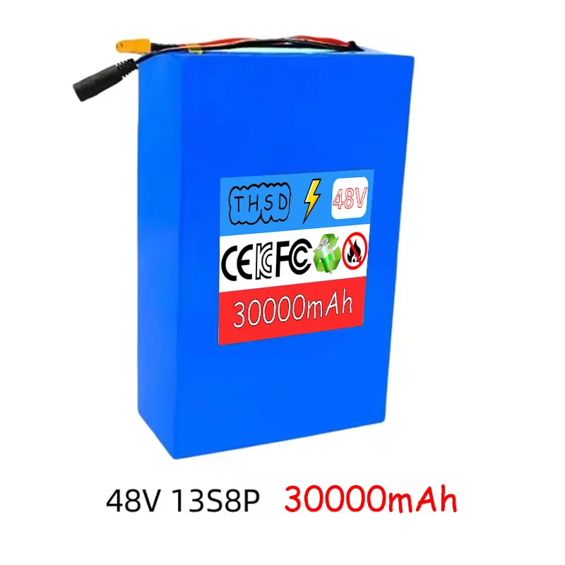 Фото Аккумулятор Au Lithium 13S8P 48 В 30000 мАч 30 Ач 18650, большая емкость, адаптируется в автомобиле Au BMS 48 В 250-1500 Вт №3