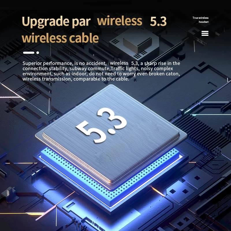Фото Беспроводная Bluetooth-гарнитура с высокой емкостью аккумулятора, TWS YD05, беспроводная гарнитура с высокой точностью стерео HD-звука, микрофон, водонепроницаемая №3
