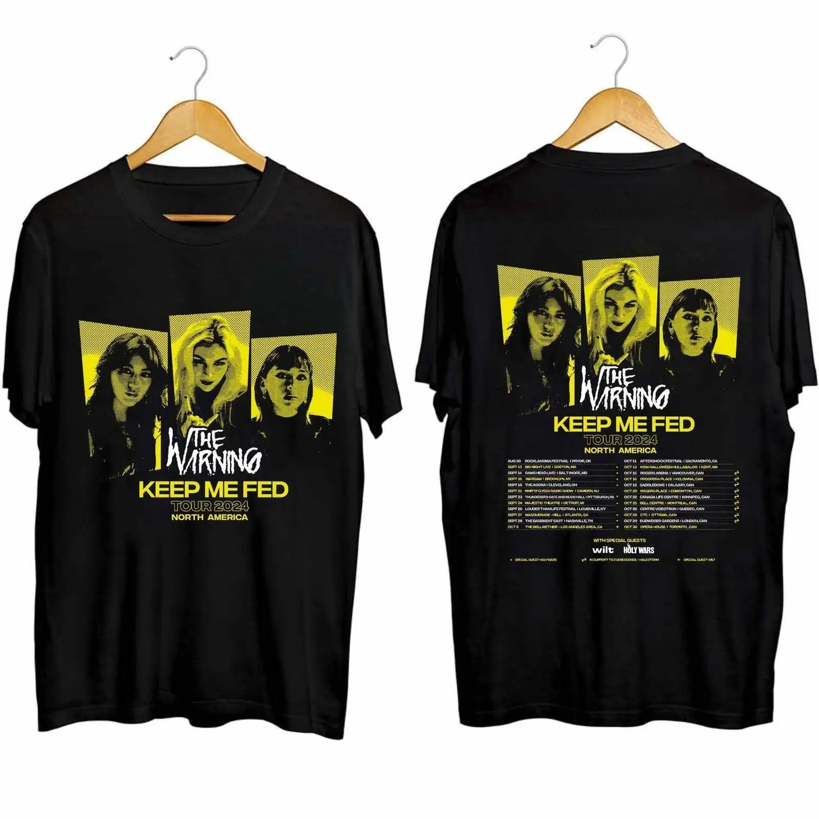 The Предупреждение-Keep Me Fed Tour 2024 Shirt The Предупреждение Band Fan Shirt The Warni