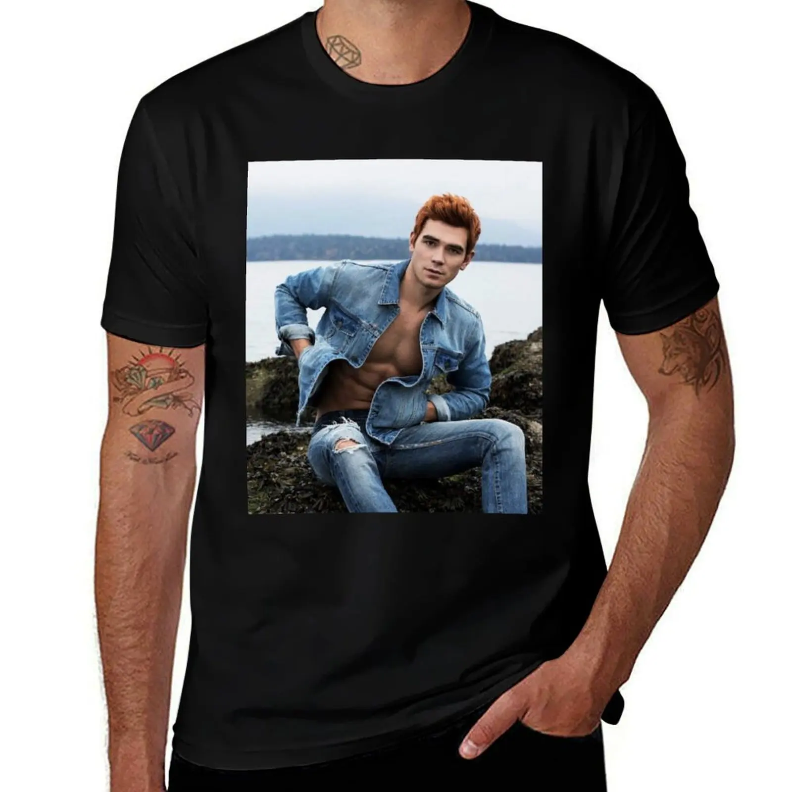 Футболка Kj Apa, мужские хлопковые мягкие футболки с принтом для мужчин