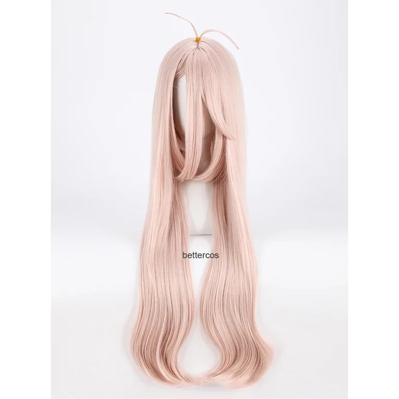 Парик для косплея Super DanganRonpa V3 Miu Iruma, длинный розовый термостойкий парик из синтетических волос 80 см + шапочка для парика