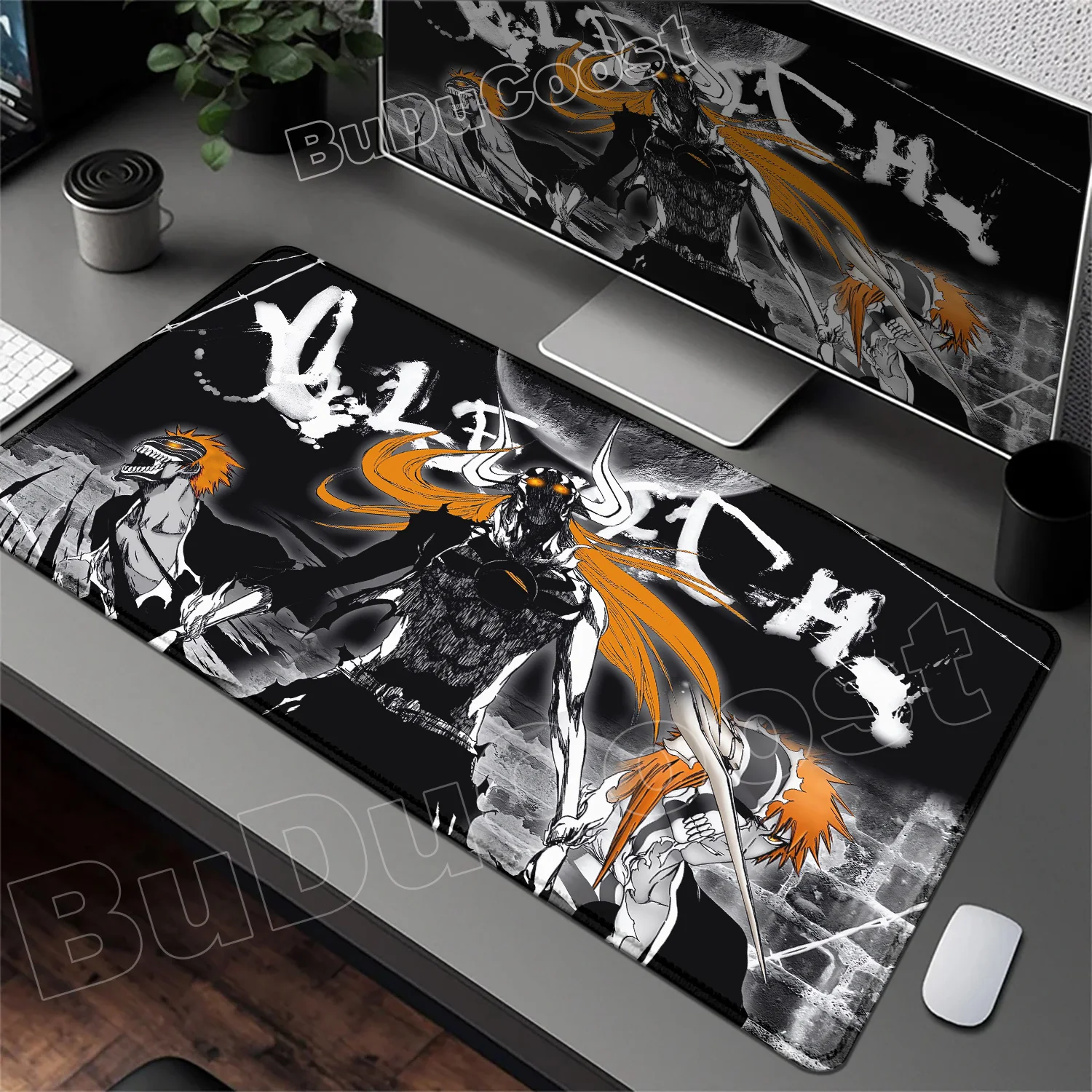 Супер крутой аниме BLEACH большой коврик для мыши, игровой шкаф для ноутбука, клавиатура для ПК, коврик для компьютерного стола, 900x400 мм, аксессуары для геймеров, коврик для мыши Компьютерная периферия