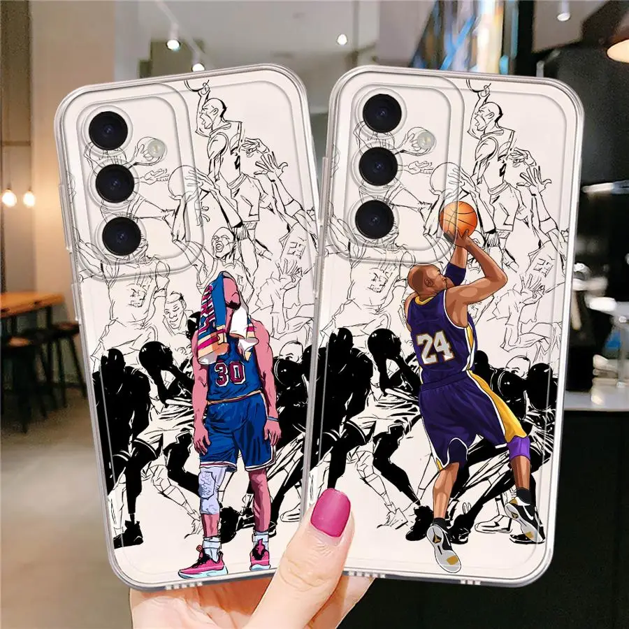 Фото Чехол для телефона Basketball Star для Samsung Galaxy A50 A51 A55 A72 A05 A54 A50 A03 A56 A52 A71 A04 A31 A02 A73 A06 A53 Soft Cover №4