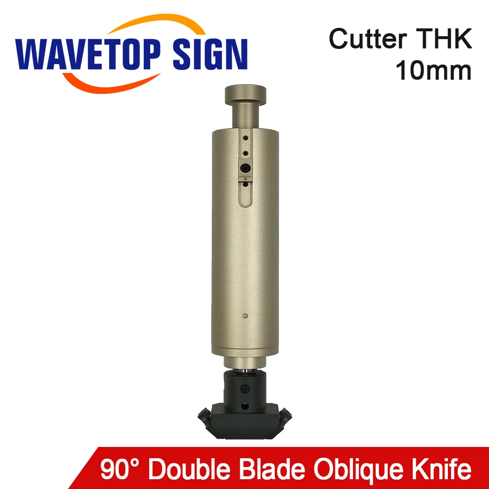 WaveTopSign, 90 °, двойное лезвие, фоторезак, толщина 10 мм, вибрирующий нож для мягкого стекла, ПВХ, сотовая плита, КТ-доска