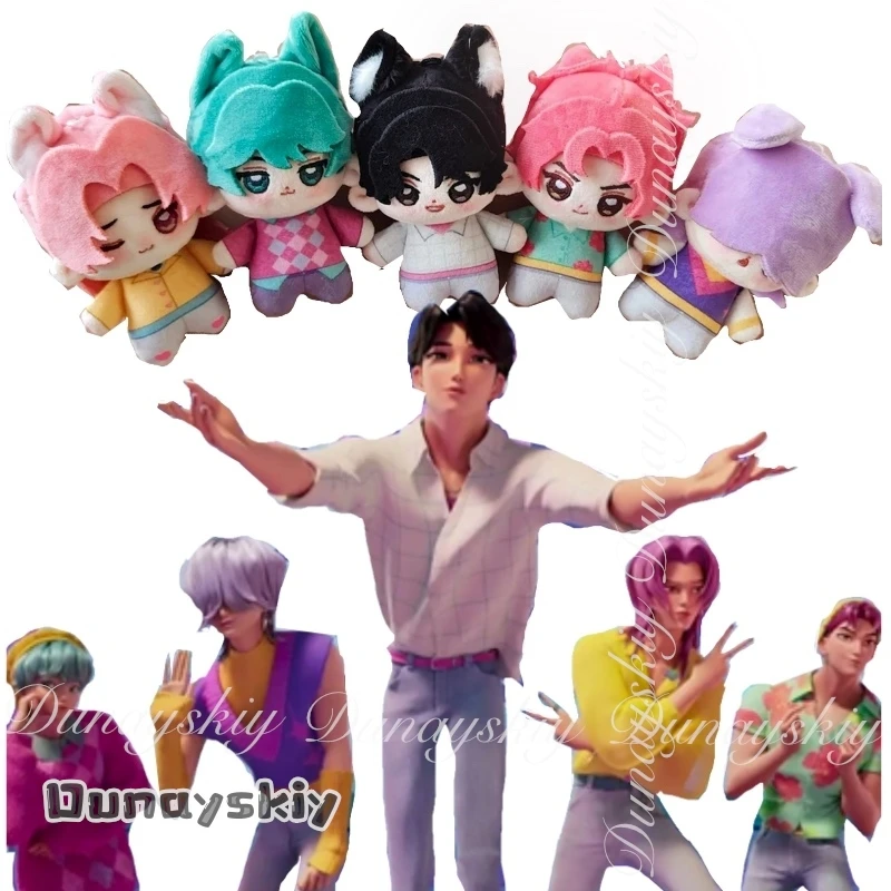 {BankaiMode}KPop Охотники на демонов фильм Сая для мальчиков косплей с одинаковым красочным плюшевым реквизитом пять членов в группе мальчиков косплей костюм