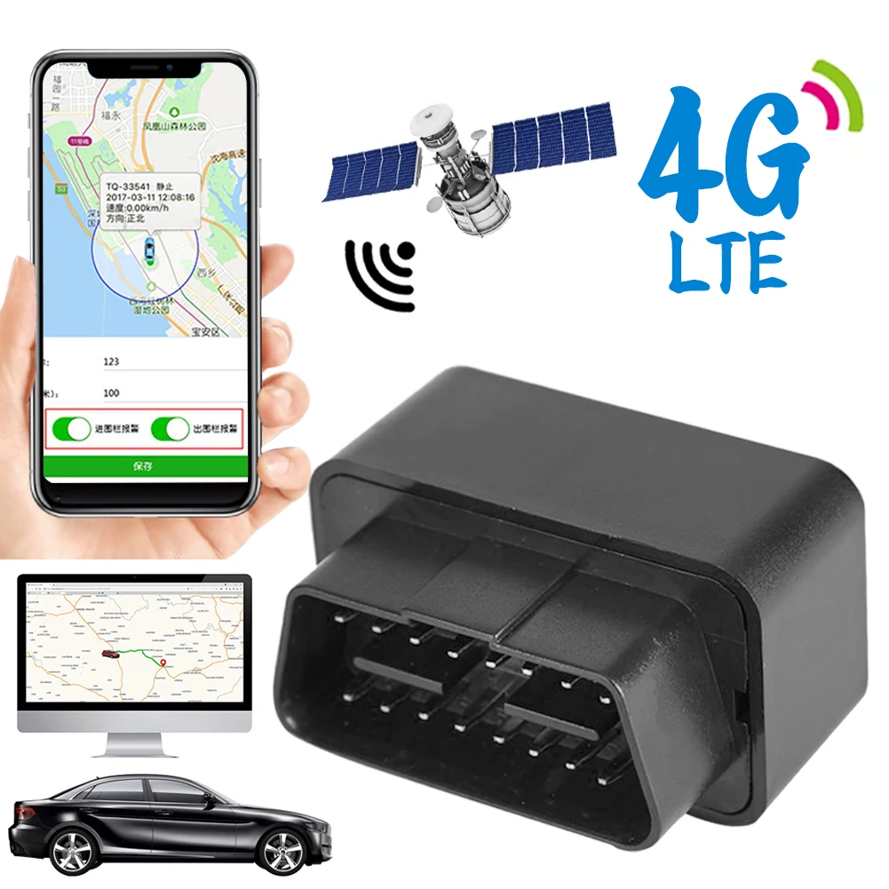 2G 4G Mini OBD GPS-трекер 12В-24В Автомобильная Противоугонная магнитная телефонная связь GPS-локатор бесплатное приложение для IOS Android