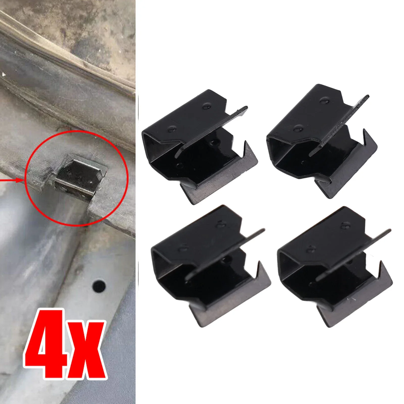 Фото Зажимы для отделки автомобильной панели, 4 шт., черные, для Ford Focus 1998-2023 №2