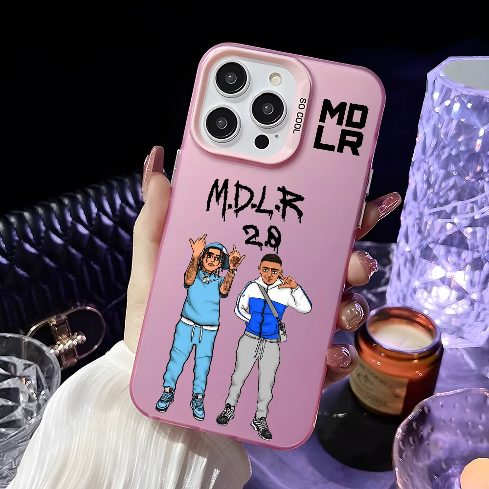 Чехол для телефона MDLR «Morad» для iPhone 16, 15, 14, 13, 12, 11 Pro Max, розовый, зеленый, матовый, лазерный, металлик, Aurora Funda (art.: 3920ccaf9437a) - 3920ccaf9437a