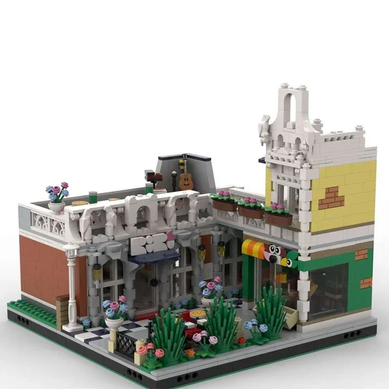 YcmocBricks Moc строительные блоки модель с видом на улицу зоомагазин и ресторан технология кирпичи DIY игрушки для детей подарки для детей (art.: 3920cd1064fa4) - 3920cd1064fa4