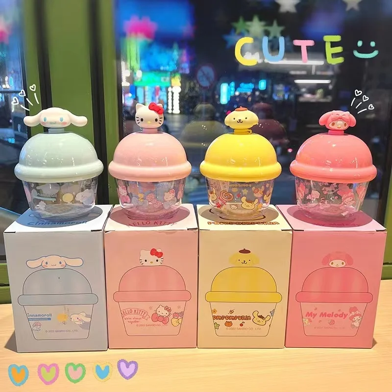 Sanrio Милая коричная чашка для воды чашка для молока hellokitty mymelody чашка для воды детское законное стекло с крышкой