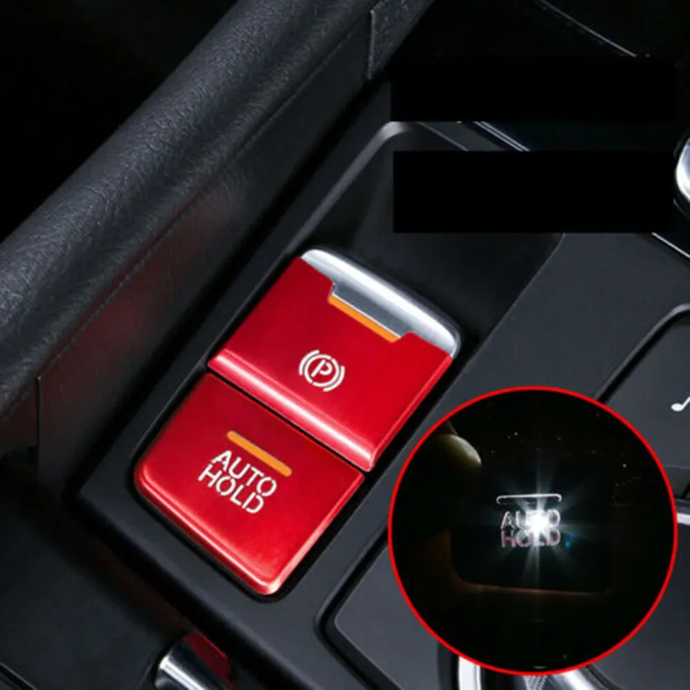 2 шт. EPB Тормозная Кнопка Autohold крышка отделка декор красный цвет для Mazda 3 6 CX5 аксессуары для интерьера автомобиля автозапчасти