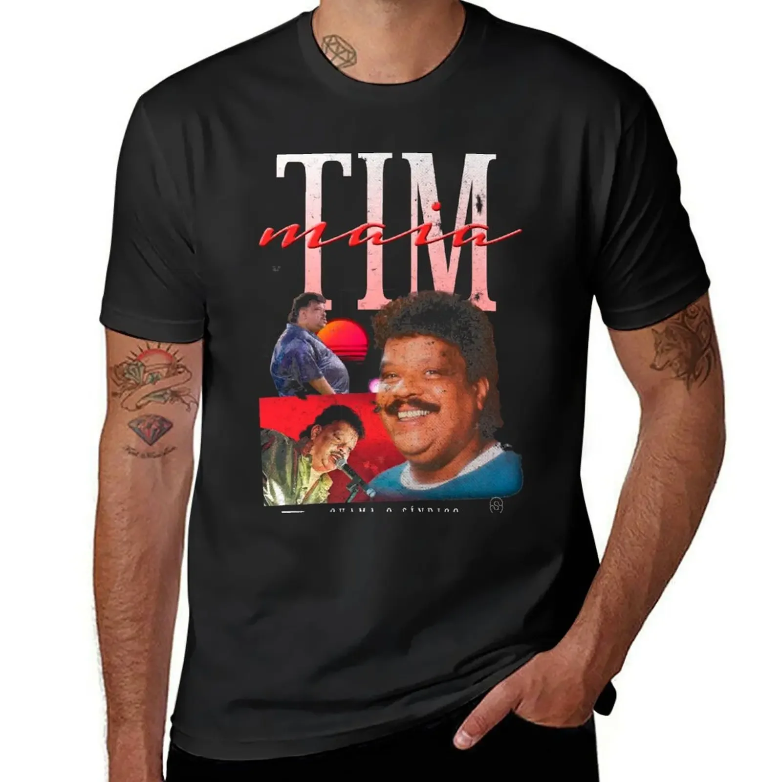 TIM MAIA футболка хиппи одежда винтажная мужская футболка