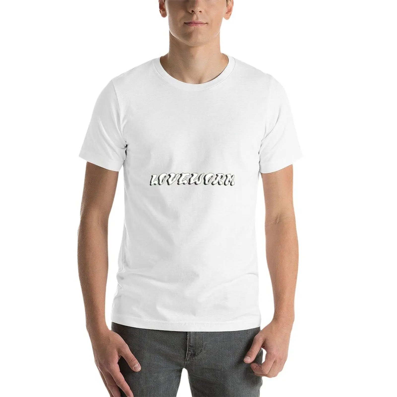 Фото Beibadoobee-футболка Loveworm, мужская футболка из хлопка, мужские футболки из 100% хлопка, футболка №4