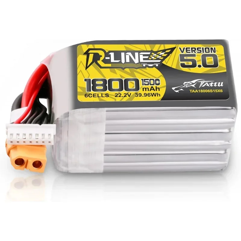 TATTU R-Line Version 5.0 6S Lipo Battery 22,2 В 150C 1800 мАч Lipo Battery Pack с вилкой XT60