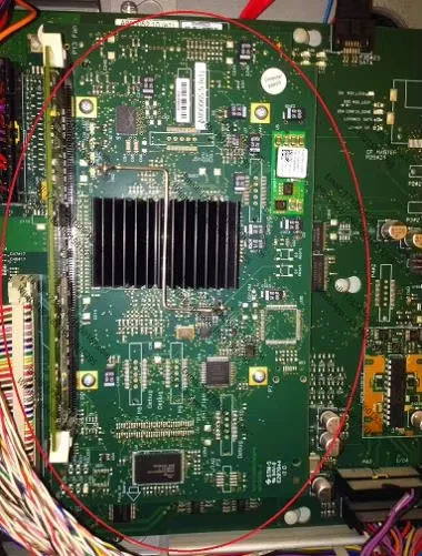 Материнская плата AGFA (бельгий) с оперативной памятью для принтера Agfa оси (бывшая в употреблении, оригинальная, протестирована)