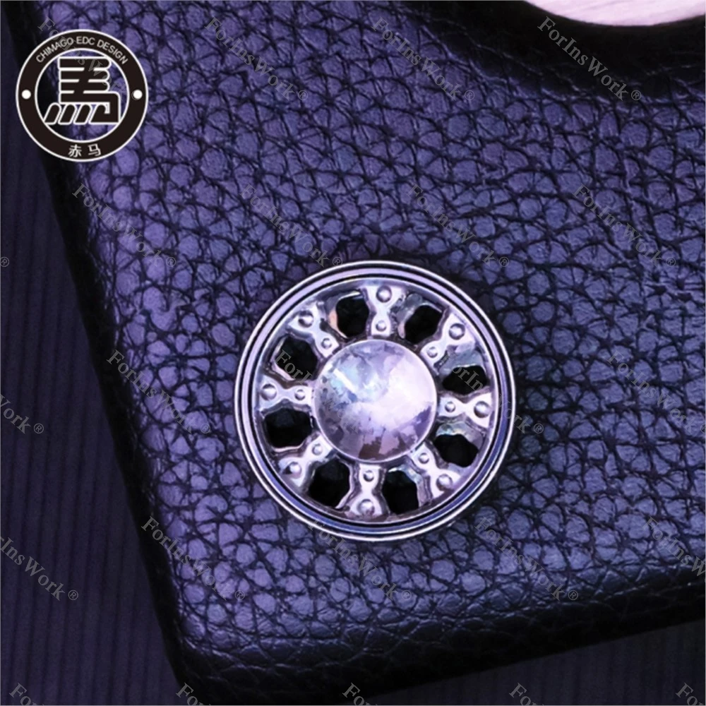 CHIMAGO Ice Crystal Титан Пара Замок Диаметр 26 мм Спиннер Игрушка на палец DIY Аксессуары