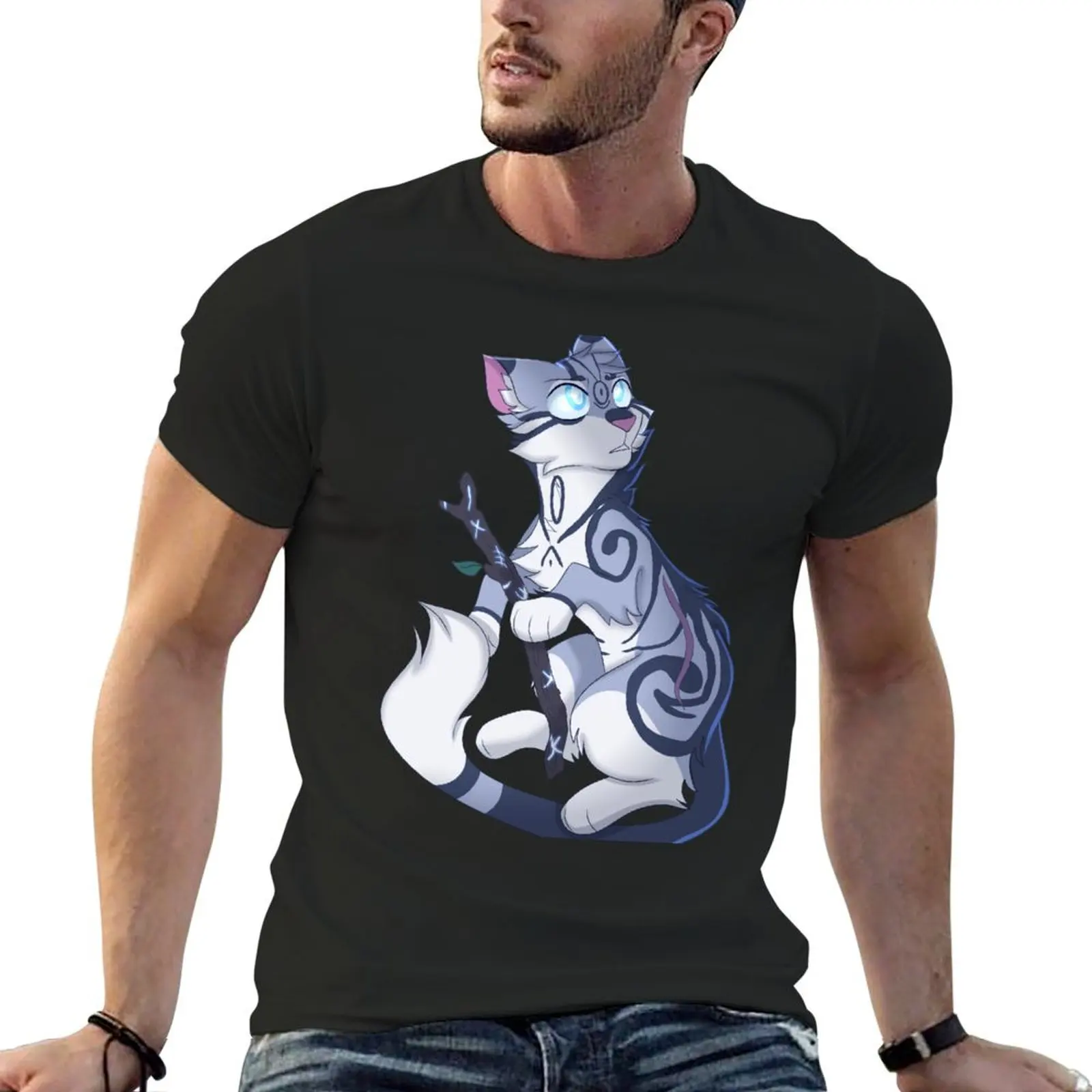 Футболка Jayfeather, винтажная одежда, свитер, Винтажная футболка с графическим рисунком, Мужская Дизайнерская футболка на заказ