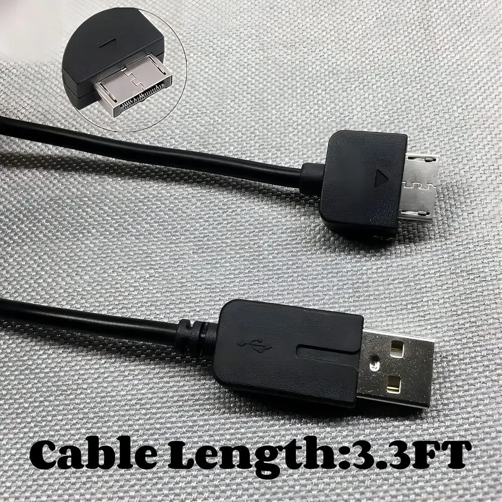Портативная консоль для PSVita, зарядный кабель, 1 м, высокоскоростной USB-шнур для синхронизации данных, никелирование, 2 в 1, для Playstation Vita 1000 (art.: 3920cc2028ebe) - 3920cc2028ebe