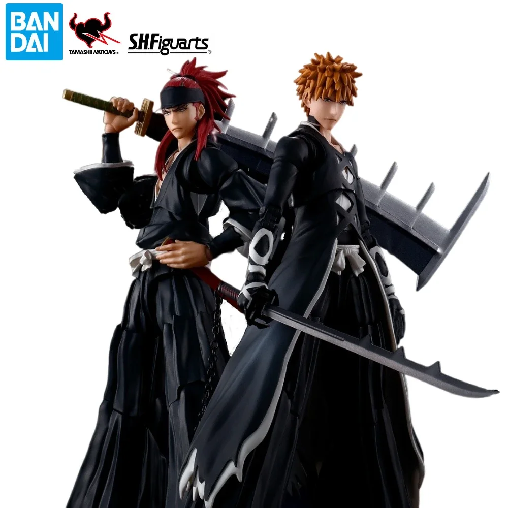 В наличии Bandai S.H. Фигурка Shf Блич Ичиго Куросаки Tensa Zangetsu Renji Abarai Byakuya Kuchiki экшн-фигурка игрушка в подарок