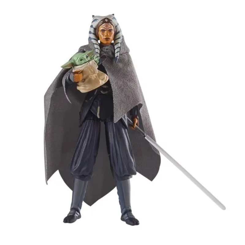 Оригинальная фигурка BANDAI Kenner из «Звездных войн» мандалор Ашока Танг и грогу 3,75 дюйма, Оригинальная фигурка, детские игрушки в подарок