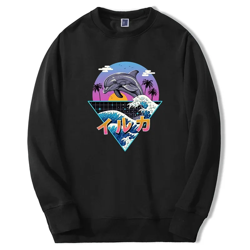 Креативный дизайн, толстовка с рисунком vaporwave, забавные мужские/женские модные толстовки в стиле Харадзюку, модная спортивная одежда с круглым вырезом, спортивный костюм