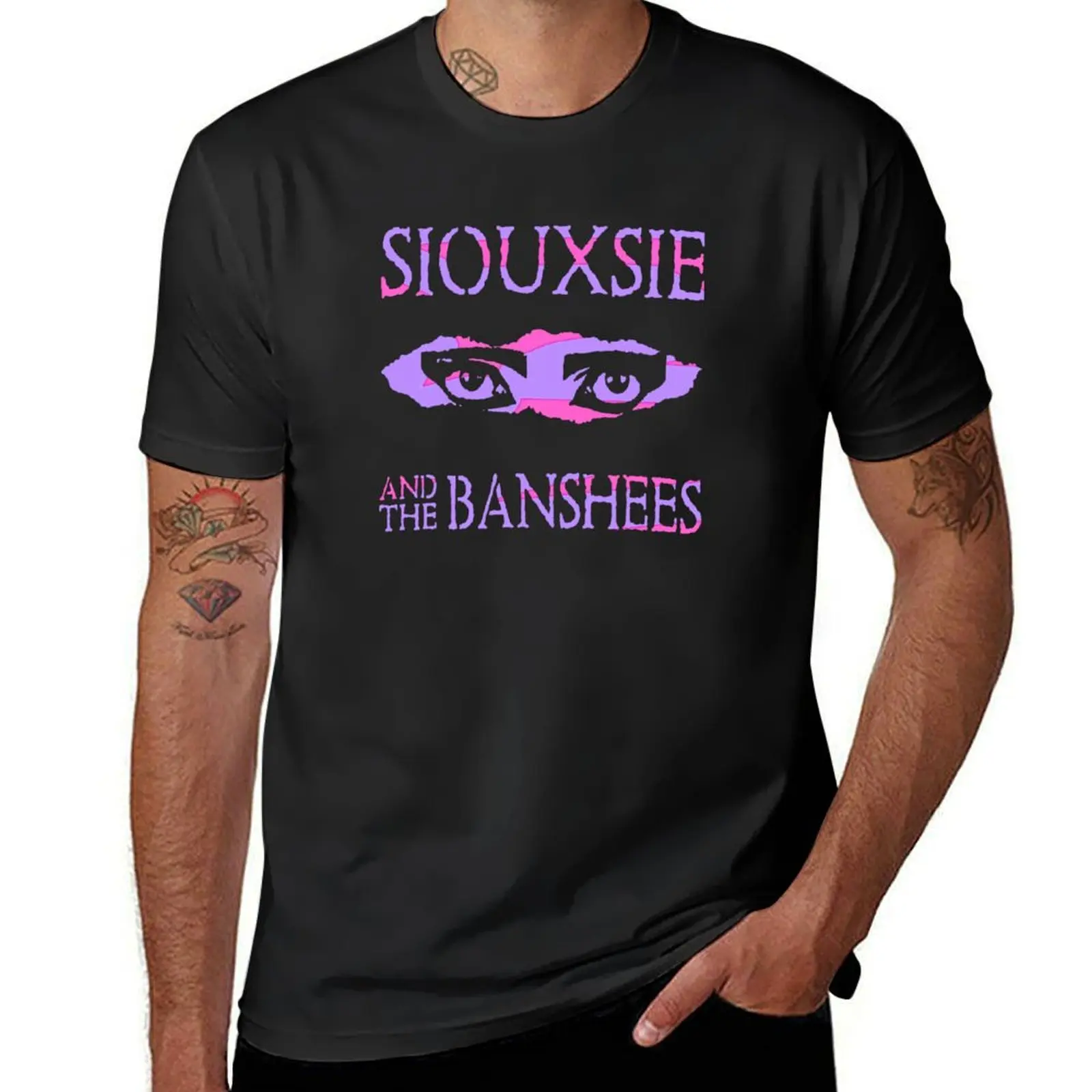 Футболка Duo Tone Siouxsie And The Banshees, винтажная одежда, мужские футболки с принтом животных для мальчиков